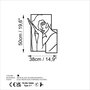 Wallity Woman 2 - M Escultura de Pared de Metal Negra